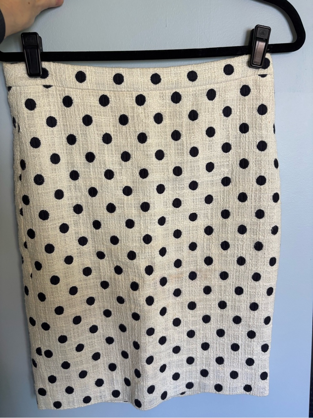 J. Crew Ivory and Black Patterned Fabric